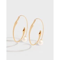 1 Pair Elegant Simple Style Solid Color Plating Inlay Sterling Silver Pearl Ear Studs -Cheap Jewelry Store 1659834267812892672 1