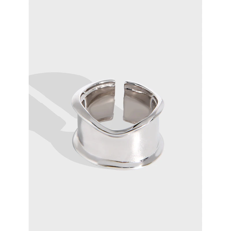 IG Style Simple Style Solid Color Sterling Silver Plating Open Ring 3 IG Style Simple Style Solid Color Sterling Silver Plating Open Ring