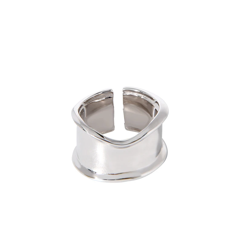 IG Style Simple Style Solid Color Sterling Silver Plating Open Ring 7 IG Style Simple Style Solid Color Sterling Silver Plating Open Ring - Image 5