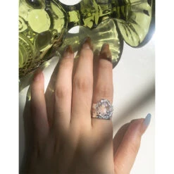 Casual Simple Style Irregular Sterling Silver Plating Pleated Inlay Crystal Open Ring -Cheap Jewelry Store 1659835163674284032