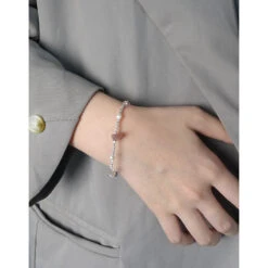 Wholesale IG Style Basic Geometric Sterling Silver Plating Bracelets -Cheap Jewelry Store 1660530304919670784