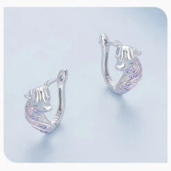1 Pair Cute Unicorn Plating Inlay Sterling Silver Zircon Ear Studs -Cheap Jewelry Store 1661281991443746816 1