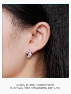 1 Pair Cute Unicorn Plating Inlay Sterling Silver Zircon Ear Studs -Cheap Jewelry Store 1661281991447941120