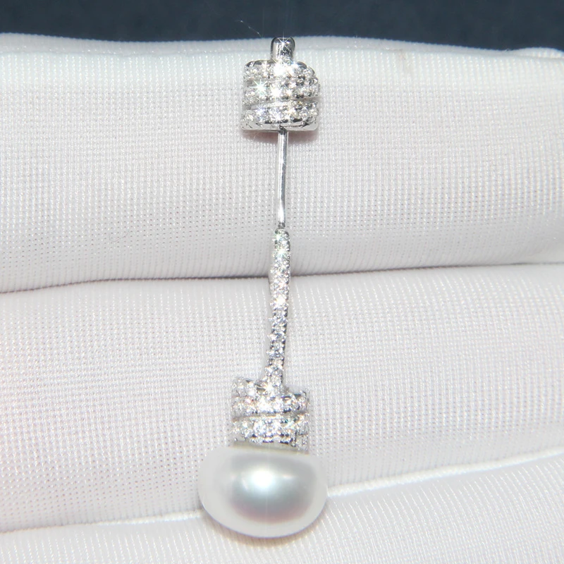 1 Piece Simple Style Geometric Inlay Sterling Silver Artificial Gemstones Ear Studs 8 1 Piece Simple Style Geometric Inlay Sterling Silver Artificial Gemstones Ear Studs - Image 6