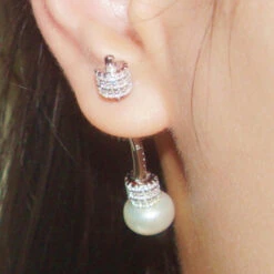 1 Piece Simple Style Geometric Inlay Sterling Silver Artificial Gemstones Ear Studs 9 1 Piece Simple Style Geometric Inlay Sterling Silver Artificial Gemstones Ear Studs -Cheap Jewelry Store 1661576822787280896