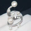 Classic Style Geometric Sterling Silver Inlay Freshwater Pearl Rings -Cheap Jewelry Store 1661576886045773824