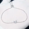Simple Style Butterfly Sterling Silver Inlay Artificial Gemstones Bracelets -Cheap Jewelry Store 1661577056451956736