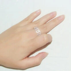 Classic Style Geometric Sterling Silver Inlay Artificial Gemstones Rings -Cheap Jewelry Store 1661577257136820224