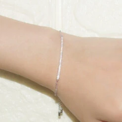 Simple Style Solid Color Sterling Silver Inlay Artificial Gemstones Bracelets -Cheap Jewelry Store 1661577285062496256