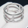 Classic Style Round Sterling Silver Inlay Artificial Gemstones Rings -Cheap Jewelry Store 1661577307858538496