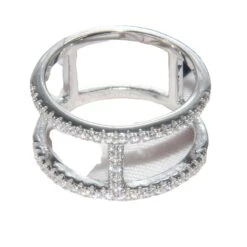 Classic Style Round Sterling Silver Inlay Artificial Gemstones Rings -Cheap Jewelry Store 1661577317350248448