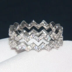 Classic Style Geometric Sterling Silver Inlay Zircon Rings -Cheap Jewelry Store 1661577680853798912 1