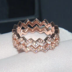 Classic Style Geometric Sterling Silver Inlay Zircon Rings -Cheap Jewelry Store 1661577681831071744