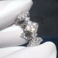 Casual Geometric Sterling Silver Inlay Artificial Gemstones Rings -Cheap Jewelry Store 1661577701691101184 1