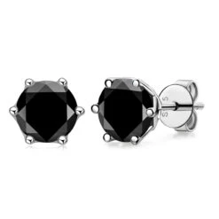 Modern Style Geometric Sterling Silver Moissanite Ear Studs In Bulk -Cheap Jewelry Store 1661584363588030464