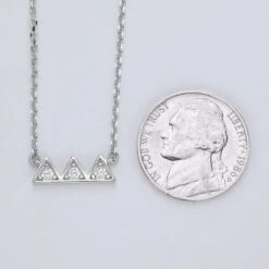 Classic Style Geometric Sterling Silver Moissanite Pendant Necklace In Bulk -Cheap Jewelry Store 1661584368566669312