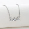 Classic Style Geometric Sterling Silver Moissanite Pendant Necklace In Bulk -Cheap Jewelry Store 1661584376238051328