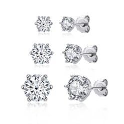 Simple Style Geometric Sterling Silver Moissanite Ear Studs In Bulk 11 Simple Style Geometric Sterling Silver Moissanite Ear Studs In Bulk -Cheap Jewelry Store 1661584442688409600