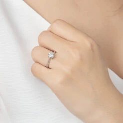 Simple Style Geometric Sterling Silver Moissanite Rings In Bulk -Cheap Jewelry Store 1661584586624339968