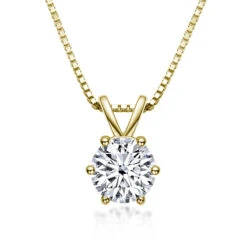 Simple Style Geometric Sterling Silver Moissanite Pendant Necklace In Bulk -Cheap Jewelry Store 1661584924043513856