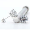 Simple Style Geometric Sterling Silver Moissanite Ear Studs In Bulk -Cheap Jewelry Store 1661619092311904256