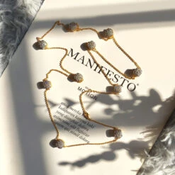 Modern Style Geometric Artificial Crystal Copper Plating Long Necklace -Cheap Jewelry Store 1661647193095933952