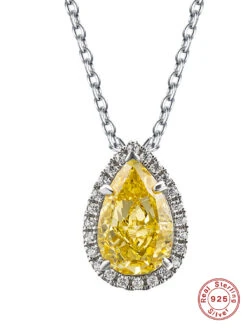 Luxurious Wedding Shiny Water Droplets Sterling Silver Plating Inlay High Carbon Diamond White Gold Plated Pendant Necklace 10 Luxurious Wedding Shiny Water Droplets Sterling Silver Plating Inlay High Carbon Diamond White Gold Plated Pendant Necklace -Cheap Jewelry Store 1661650344255557632