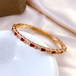 Lady Solid Color Copper Plating Inlay Fritillary Bangle -Cheap Jewelry Store 1663017763339374592