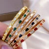 Lady Solid Color Copper Plating Inlay Fritillary Bangle -Cheap Jewelry Store 1663017815025782784