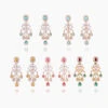 1 Pair Glam Simple Style Water Droplets Flower Inlay Copper Zircon Drop Earrings -Cheap Jewelry Store 1663019852715134976