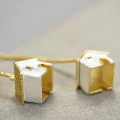 1 Pair Cute Novelty House Plating Sterling Silver Drop Earrings -Cheap Jewelry Store 1663093941307838464