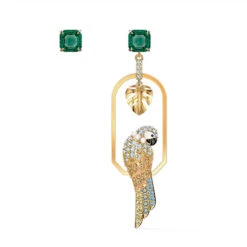 1 Pair Artistic Parrot Plating Inlay Alloy Artificial Gemstones Drop Earrings -Cheap Jewelry Store 1664079413224017920