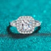 Classic Style Rhombus Sterling Silver Moissanite Rings In Bulk -Cheap Jewelry Store 1664089379200700416