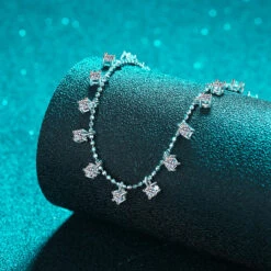 Lady Solid Color Sterling Silver Moissanite Necklace In Bulk -Cheap Jewelry Store 1664091586696450048