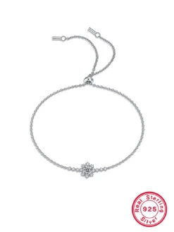 Elegant Luxurious Queen Solid Color Sterling Silver Inlay Moissanite White Gold Plated Bracelets -Cheap Jewelry Store 1664886327793029120 1