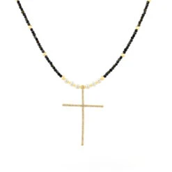 Ethnic Style Streetwear Cross Freshwater Pearl Beaded Plating Inlay Zircon Pendant Necklace 11 Ethnic Style Streetwear Cross Freshwater Pearl Beaded Plating Inlay Zircon Pendant Necklace -Cheap Jewelry Store 1665535166065545216