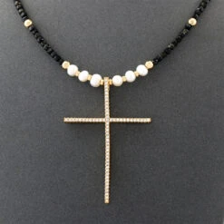 Ethnic Style Streetwear Cross Freshwater Pearl Beaded Plating Inlay Zircon Pendant Necklace 13 Ethnic Style Streetwear Cross Freshwater Pearl Beaded Plating Inlay Zircon Pendant Necklace -Cheap Jewelry Store 1665535168867340288 1