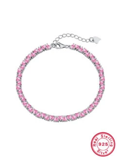 Elegant Luxurious Heart Shape Sterling Silver Inlay Zircon White Gold Plated Bracelets -Cheap Jewelry Store 1665544894283911168 1