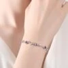 Elegant Round Sterling Silver Plating Inlay Zircon White Gold Plated Bracelets -Cheap Jewelry Store 1665629677018025984