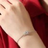 Elegant Luxurious Queen Solid Color Sterling Silver Inlay Moissanite White Gold Plated Bracelets -Cheap Jewelry Store 1665630411377741824