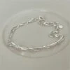 Simple Style Solid Color Sterling Silver Patchwork Bracelets -Cheap Jewelry Store 1666285685188988928