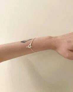 Simple Style Solid Color Sterling Silver Toggle Plating Bracelets -Cheap Jewelry Store 1666683153873506305