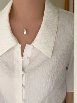 Basic Lady Korean Style Water Droplets Sterling Silver Plating Pendant Necklace 11 Basic Lady Korean Style Water Droplets Sterling Silver Plating Pendant Necklace -Cheap Jewelry Store 1666688322489159680