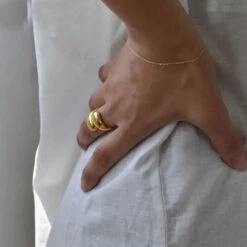 Simple Style Geometric Sterling Silver Plating Open Rings -Cheap Jewelry Store 1666688641143017472