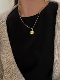 Retro Letter Sterling Silver Plating Pendant Necklace -Cheap Jewelry Store 1666688937332183040