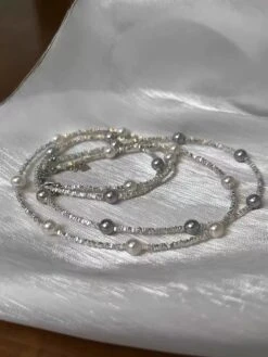 IG Style Elegant Round Sterling Silver Beaded Pearl Plating Necklace 13 IG Style Elegant Round Sterling Silver Beaded Pearl Plating Necklace -Cheap Jewelry Store 1666688977991766016 1