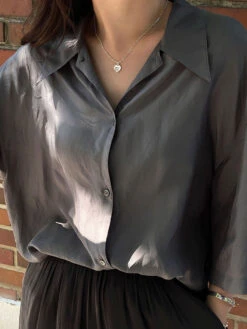 IG Style Basic Heart Shape Sterling Silver Plating Pendant Necklace -Cheap Jewelry Store 1666689005296685056