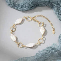 Elegant Irregular Freshwater Pearl Sterling Silver Plating Bracelets -Cheap Jewelry Store 1666689316082028544 1