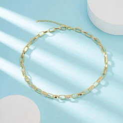 Artistic Solid Color Sterling Silver Plating Inlay Zircon Necklace -Cheap Jewelry Store 1666689353612660736 1