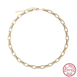 Artistic Solid Color Sterling Silver Plating Inlay Zircon Necklace -Cheap Jewelry Store 1666689354577350656